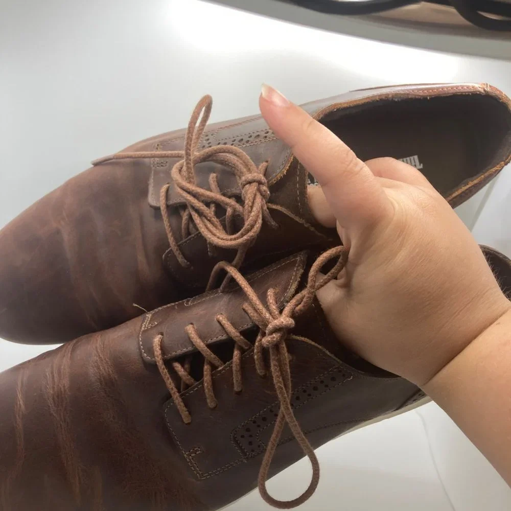 Timberland Franklin sensorflex comfort shoe brown oxford lace up sneaker 13